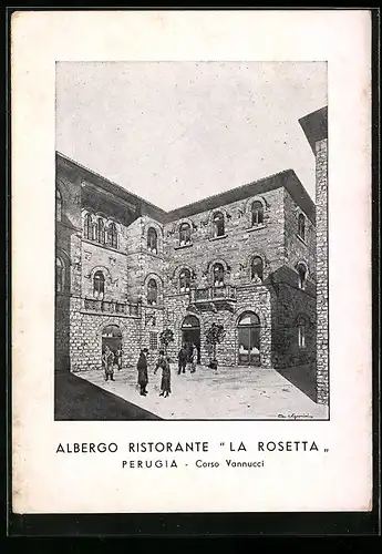 AK Perugia, Albergo Ristorante La Rosetta, Corso Vannucci