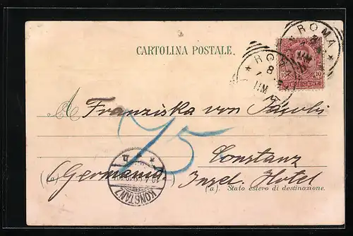 Lithographie Roma, Laterane, S. Pietro, Castello S. Angelo