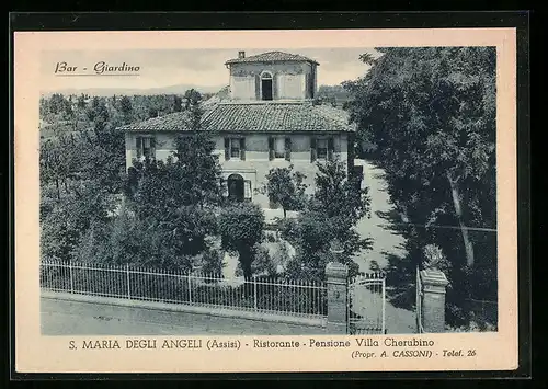 AK S. Maria Degli Angeli, Ristorante-Pensione Villa Cherubino, Propr. A. Cassoni