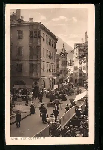 AK Bozen, der Obstmarkt