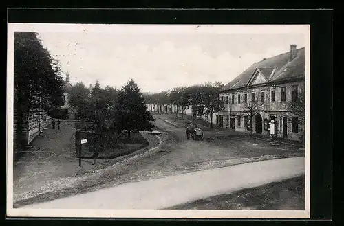 AK Stecken, Strassenpartie aus der Vogelschau