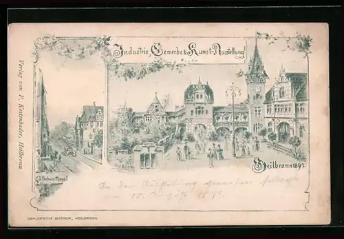 Lithographie Heilbronn, Industrie, Gewerbe und Kunst-Ausstellung 1897