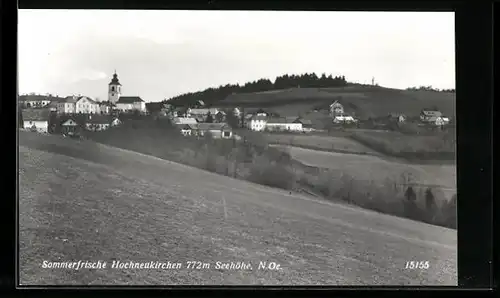 AK Hochneukirchen, Sicht über die Felder auf die Ortschaft