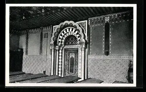 AK Berndorf, Volks- u. Hauptschulen, Lehrzimmer im maurischen Stile, 786-1492 n. Chr., Innenansicht