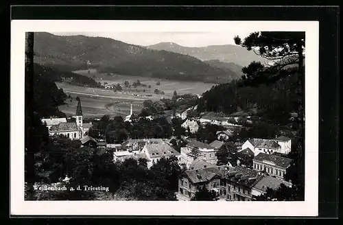 AK Weissenbach-Tr., Ortsansicht vom Berg aus