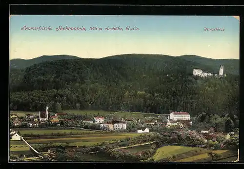 AK Seebenstein, Teilansicht mit Bergschloss