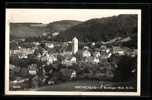 AK Kirchschlag i. d. Buckligen Welt, Luftbild des Ortes