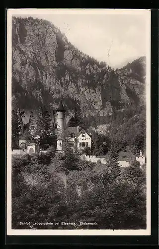 AK Eisenerz, Blick auf Schloss Leopoldstein