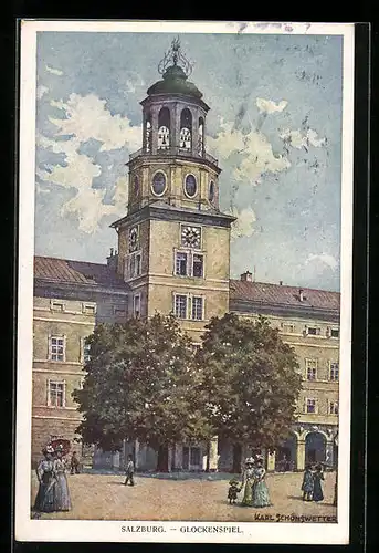 Künstler-AK Salzburg, Glockenspiel