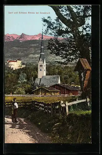 AK Innsbruck, Schloss Amras und Kirche