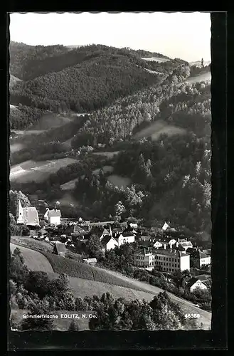 AK Edlitz, Ortsansicht aus der Vogelschau