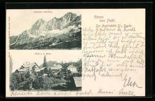 AK Pichl a. d. Enns, Dachstein Süd-Seite, Ortspartie