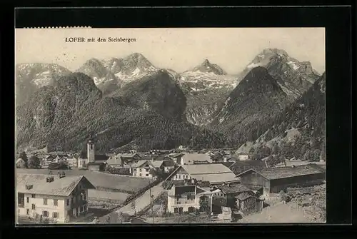 AK Lofer, Teilansicht mit den Steinbergen