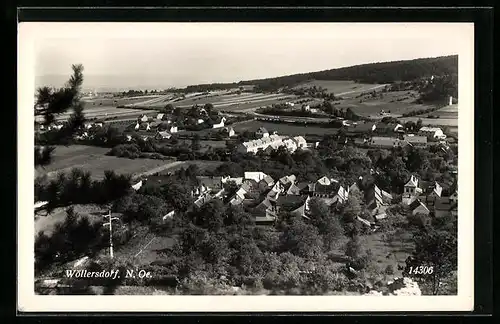 AK Wöllersdorf, Totalansicht des Örtchens