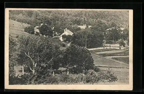AK Muthmannsdorf, Erholungsheim Felbring aus der Vogelschau