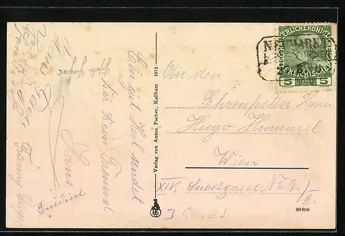 AK Kallham, Teilansicht des Ortes