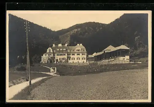 AK Wopfing, Anblick eines grossen Gebäudes