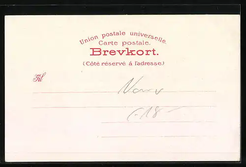 AK Hardangerpige, Norwegerin in Trachtenkleidung