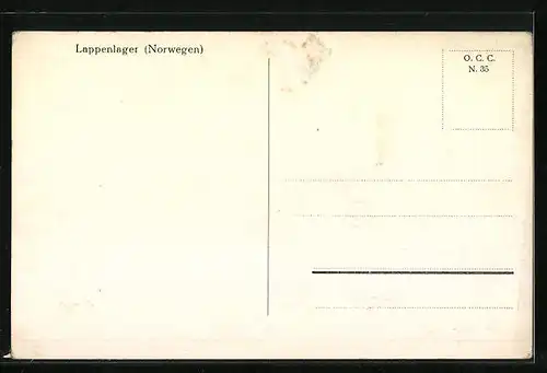 AK Norwegen, Lappenlager, Frau mit Kind und Hunden