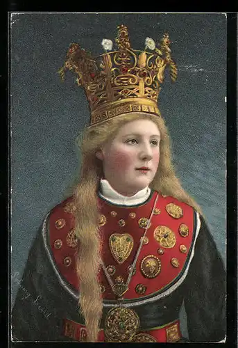 AK Norwegischer Königssohn mit Krone