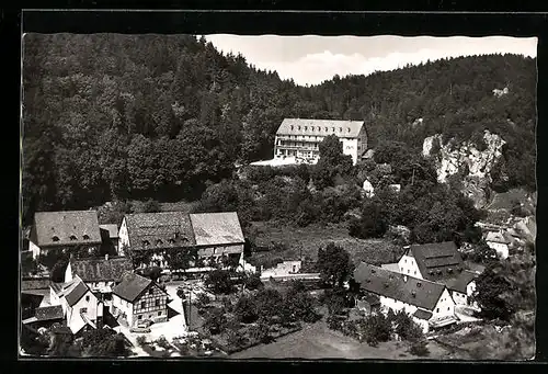 AK Rupprechtstegen a. d. Pegnitz (Fräk. Alb), Teilansicht vom Ort