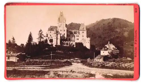 Fotografie Baldi & Würthle, Salzburg, Ansicht Bruck an der Grossglocknerstrasse, Blick zum Schloss Fischhorn