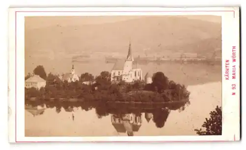 Fotografie Alois Beer, Klagenfurt, Ansicht Maria Wörth, Blick nach der Kirche Maria Wörth
