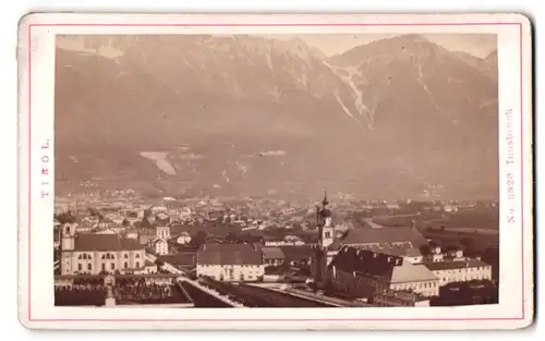 Fotografie Alois Beer, Klagenfurt, Ansicht Innsbruck, Blick nach der Stadt mit dem Stift Wilten