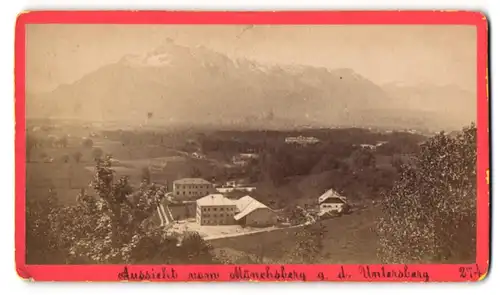 Fotografie Baldi, Salzburg, Ansicht Salzburg, Blick vom Mönchsberg gegen den Untersberg