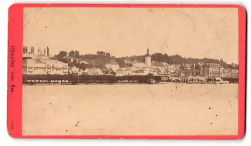 Fotografie Würthle & Spinnhirn, Salzburg, Ansicht Gmunden, Blick vom See nach der Stadt