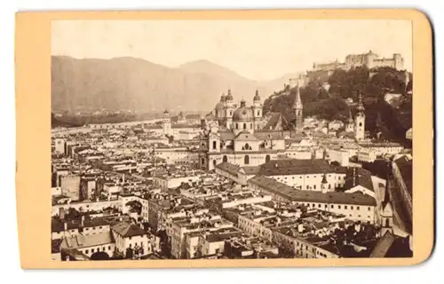 Fotografie Ludwig Hardtmuth, Ischl, Ansicht Salzburg, Blick über die Stadt