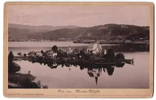 Fotografie Ferd. v. Kleinmayr, Klagenfurt, Ansicht Maria Wörth, Blick nach der Kirche