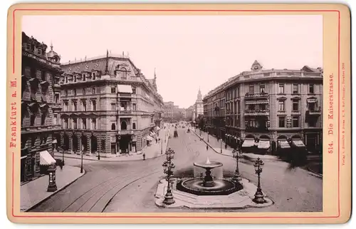 Fotografie Römmler & Jonas, Dresden, Ansicht Frankfurt / Main, Blick in die Kaiserstrasse mit Geschäften