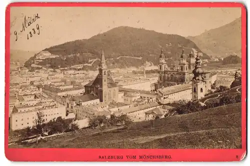 Fotografie Würthle & Spinnhirn, Salzburg, Ansicht Salzburg, Blick auf die Stadt vom Mönchsberg