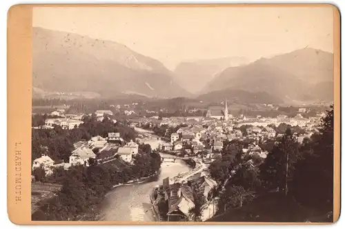 Fotografie Ludwig Hardtmuth, Ansicht Ischl, Blick in die Stadt vom Calvarienberg aus gesehen