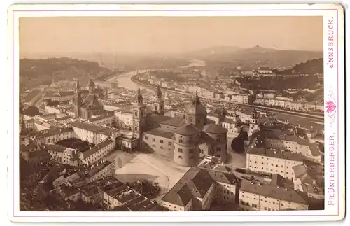 Fotografie Fr. Unterberger, Innsbruck, Ansicht Salzburg, Blick von der Festung auf die Stadt