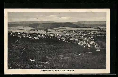 AK Düppenweiler /Saar, Totalansicht des Ortes