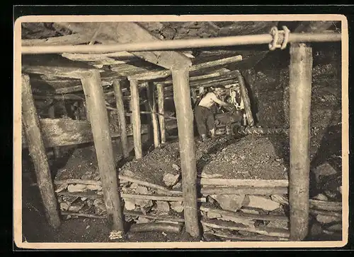 AK Kohlegewinnung mittels einer Schrämmaschine