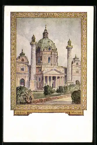 AK Wien, Sängerfest 1928, Karlskirche