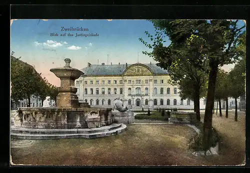 AK Zweibrücken, Blick auf das Justizgebäude