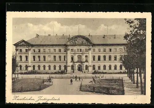 AK Zweibrücken, Blick zum Justizgebäude