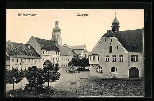 AK Waldmünchen, Partie am Marktplatz