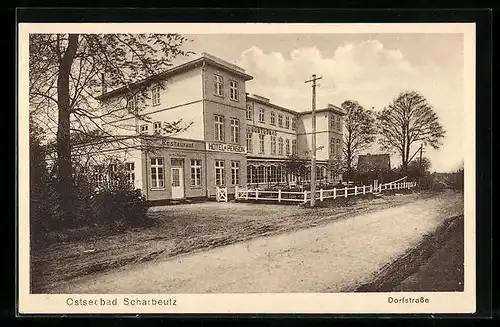 AK Scharbeutz, Hotel-Pension u. Augustusbad an der Dorfstrasse