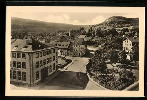 AK Bleicherode, Strassenpartie an der Sparkasse