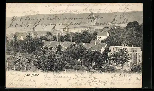 AK Bad Bibra, Blick über den Ort