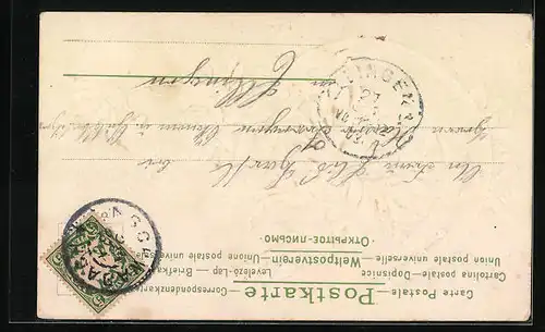 AK Hufeisen mit Blumen