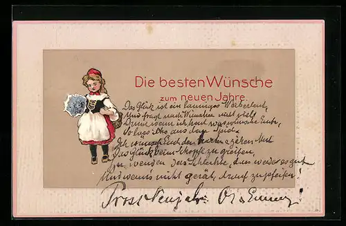 AK Glückwünsche zu Neujahr