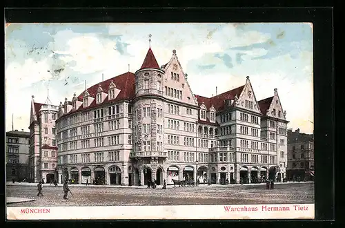 AK München, Warenhaus Hermann Tietz