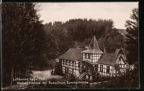 AK Roda (Thür.), Blick auf die Weihertalmühle
