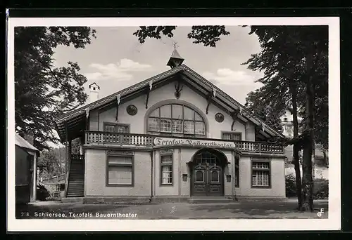 AK Schliersee, Blick auf Terofals Bauerntheater